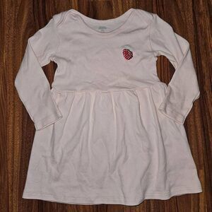 5 For $25 Amazon Essentials Pink Long Sleeve Cotton Dress Baby Size 24 Months